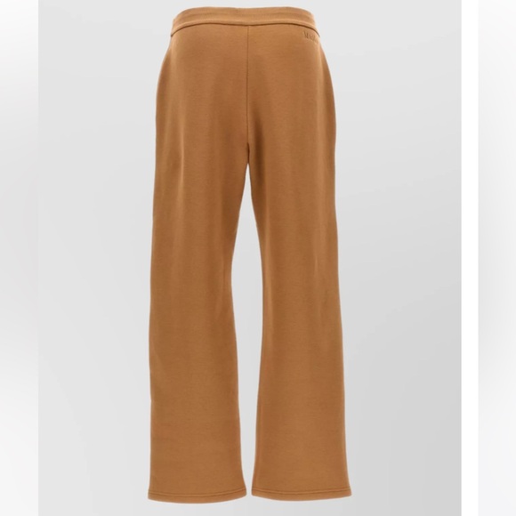 NWT ‘S Max Mara Logo Warm Joggers Color: Camel Fall/Winter Size: Large US8 - Picture 2 of 16